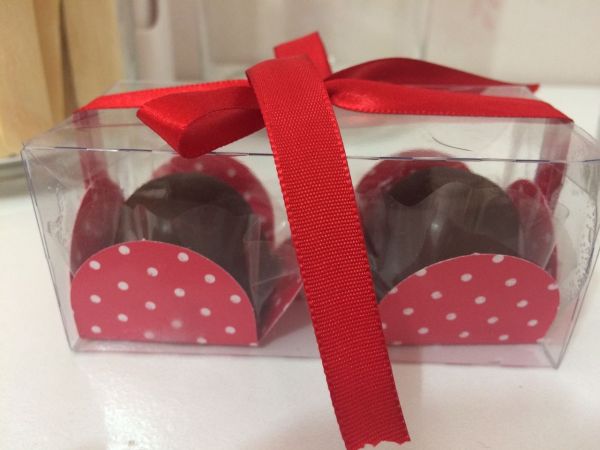 Caixa de acetato para 2 Doces
